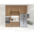 Novo design, armário de cozinha de shaker natural de bordo moderno